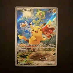 Pokemon Pikachu SVP Black Star Promo 027 Holo Full Art English - Image 1