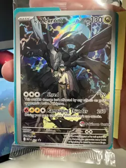 **SEALED** N's Zekrom 031 Ascended Heroes ETB Promo Pokemon Center Stamp - Image 1