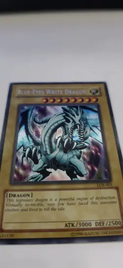 Yugioh Blue-Eyes White Dragon LOB-001 Unlimited 2002 (LP) - Image 4