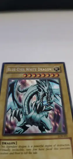 Yugioh Blue-Eyes White Dragon LOB-001 Unlimited 2002 (LP) - Image 5