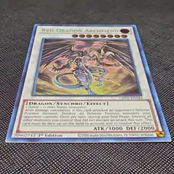 Konami Yu-Gi-Oh! Red Dragon Archfiend 1st Ed GFP2 Holo Synchro Lot of 3 - Image 3
