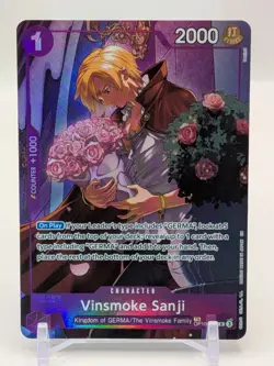 One Piece TCG – Vinsmoke Sanji Treasure Rare Alt Art OP10-063 (OP12 TR) NM+ - Image 1