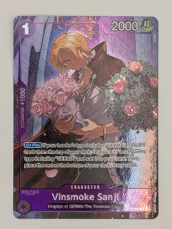 One Piece TCG – Vinsmoke Sanji Treasure Rare Alt Art OP10-063 (OP12 TR) NM+ - Image 2