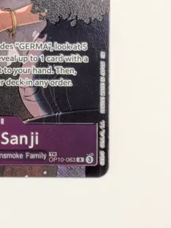 One Piece TCG – Vinsmoke Sanji Treasure Rare Alt Art OP10-063 (OP12 TR) NM+ - Image 5
