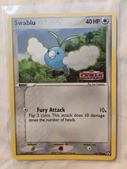 Swablu - 66/108 - 2007 Holo Ex Power Keepers Stamped Card - Image 1