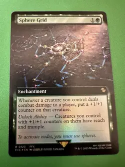 Sphere Grid x1 1x FOIL Extended Art Final Fantasy Commander NM MTG - Image 1