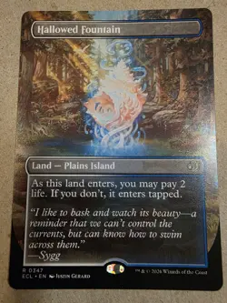 Hallowed Fountain - Regular (Borderless) Lorwyn Eclipsed - Mtg - Image 1