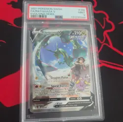 Rayquaza V PSA 9 Alternate Art Evolving Skies 194/203 Alt Pokemon Card FA 2021 - Image 1