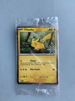 Pikachu 025/165 Holiday Stamp Promo 151 [SEALED] Pokemon - Image 1