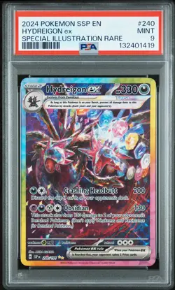 2024 POKEMON SSP EN-SURGING SPARKS SPECIAL ILLUSTRATION RARE HYDREIGON EX PSA 9 - Image 1