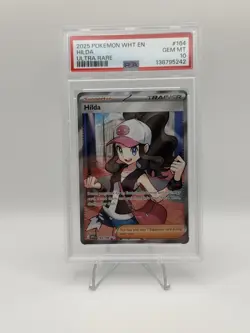 2025 POKEMON WHT EN-WHITE FLARE ULTRA RARE #164 HILDA PSA 10 - Image 1