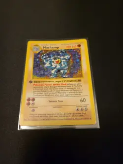 Pokemon Machamp 8/102 -Base Set 1st Edition- HP - Image 1