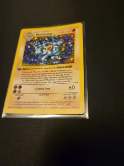 Pokemon Machamp 8/102 -Base Set 1st Edition- HP - Image 3
