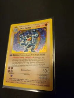 Pokemon Machamp 8/102 -Base Set 1st Edition- HP - Image 4