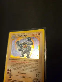 Pokemon Machamp 8/102 -Base Set 1st Edition- HP - Image 5
