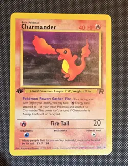 2000 Pokemon Team Rocket First Edition Charmander #50/82 - Image 1