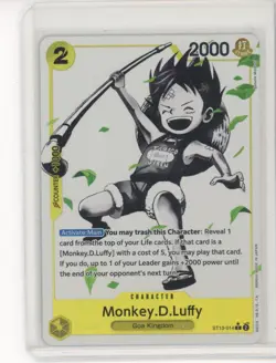 ST13-014 Monkey.D.Luffy C Alt Art One Piece TCG English Card MINT - Image 1