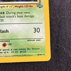 Pokemon Scyther 10/64 Jungle Holo Rare Unlimited 1999 Wizards TCG Card English - Image 5