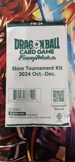DRAGON BALL SUPER CARD GAME FUSION WORLD STORE TOURNAMENT KIT 2024 OCT - DEC - Image 1