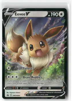 SWSH: Sword & Shield Promo Cards #SWSH065 Eevee V - Image 1