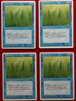 MTG 4x Sunken City x4 LP Fourth 4th Edition Magic Playset - Image 2