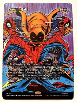 Saw in Half (Borderless) Normal M Marvel Universe Eternal-Legal 21 NM - Image 1