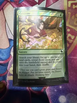MTG: Cultivate (Surge Foil) Commander: Final Fantasy Surge Foil LP - Image 1
