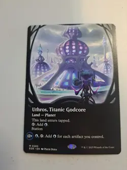 MTG: Uthros, Titanic Godcore (Borderless) (LP): Edge of Eternities - Image 1