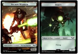 Necron Warrior \ Insect Token - #14/22 - Warhammer 40,000 - NM MTG - Image 1