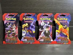 Pokemon Destined Rivals - Sleeved Booster Pack ART SET (4) - Image 1