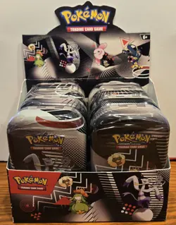 Pokemon TCG Black Bolt & White Flare Unova Complete Mini Tin Display (SEALED) - Image 1