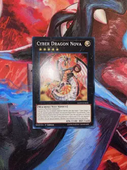 Yugioh! Cyber Dragon Nova LEDD-ENB30 Common 1st Edition Light Play - Image 1
