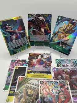 One Piece Mihawk, Kikunojo, Hancock Foil Promo Lot OP14 EB04 10 Cards - Image 1
