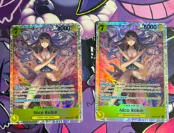 Nico Robin EB03-055 SR Foil English One Piece TCG Card Near Mint - Image 1