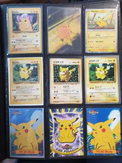 Vintage - Current Pokemon Binder (Leather With 75 Cards & Stickers & Other) - Image 3