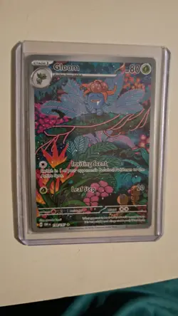 Pokemon TCG Gloom Full Art Holo Illustration Rare Card 198/197 Obsidian Flames - Image 1