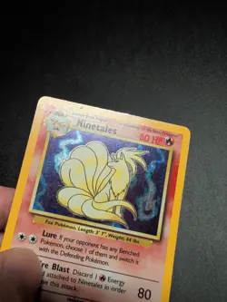 | Ninetales | 12/102 (HP/DMG) Base Set Unlimited Holo Rare Pokemon Card WOTC - Image 4
