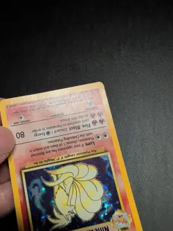 | Ninetales | 12/102 (HP/DMG) Base Set Unlimited Holo Rare Pokemon Card WOTC - Image 5