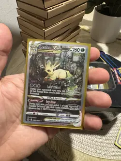Pokemon Leafeon VSTAR GG35/GGG70 Crown Zenith Galarian Gallery NM Rare Card - Image 1