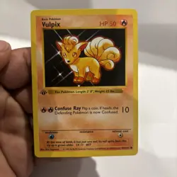 Vulpix 1st Edition Base Set Shadowless Card Pokemon TCG 68/102 Card B - Image 1