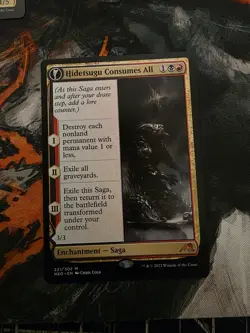 MTG TCG- Hidetsugu Consumes All 221 Kamigawa: Neon Dynasty- NM - Image 1