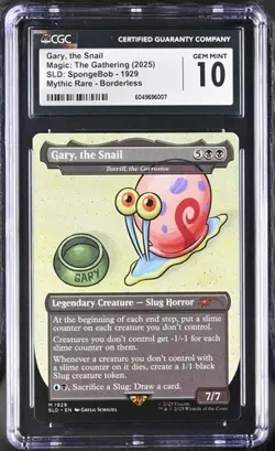 2025 MTG Secret Lair SpongeBob - Gary, the Snail #1929 - CGC 10 Gem Mint - Image 1