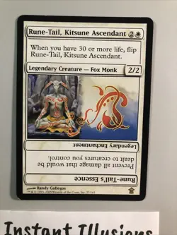 NM Rune-Tail, Kitsune Ascendant - Saviors of Kamigawa Mtg Tcg - Image 2