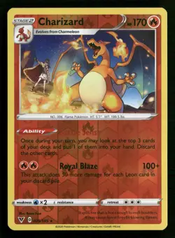 Charizard 025/185 SWSH04: Vivid Voltage Pokemon TCG Reverse Holo - Image 1