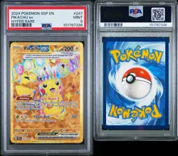 2024 Pokemon Scarlet & Violet Surging Sparks Pikachu ex #247/191 Hyper PSA 9 - Image 1