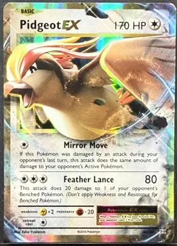 2016 Pokemon Gaming XY Evolutions Pidgeot #64/108 Holo - Image 1