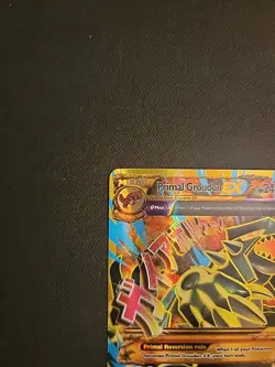 2015 Pokemon XY Ancient Origins Full Art Primal Groudon EX 97/98 SHINY Holo Foil - Image 2