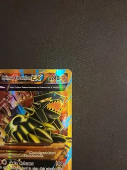 2015 Pokemon XY Ancient Origins Full Art Primal Groudon EX 97/98 SHINY Holo Foil - Image 3