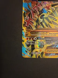 2015 Pokemon XY Ancient Origins Full Art Primal Groudon EX 97/98 SHINY Holo Foil - Image 4