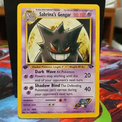 Pokemon TCG Sabrina's Gengar Gym Challenge 29/132 1st Edition Rare HP - Image 1